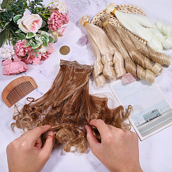 4 perruque de poupée en fibre haute température&nbsp;DOLL-GL0001-04D