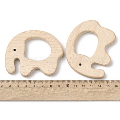 Verbindungsringe aus natürlichem Buchenholz&nbsp;WOOD-I017-07