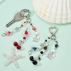 2 pz 2 colori decorazioni pendenti in resina di ciliegia&nbsp;KEYC-SZ0001-23