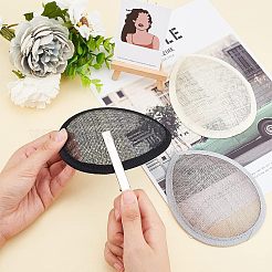 3 Stück 3 Farben Leinen Tropfen Fascinator Hut Basis für Millinery&nbsp;AJEW-CA0002-77