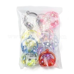 10 Stück 10 Farben UV-Beschichtung transparente Acrylanhänger&nbsp;TACR-FS0001-72