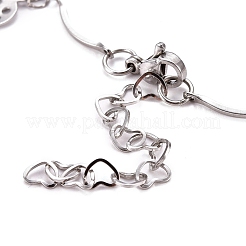 Bracciali a catena con maglie a barra smerlata in acciaio inossidabile 304 anti-appannamento&nbsp;BJEW-JB05469