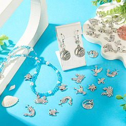 54 pz 6 stili ciondoli di strass in lega&nbsp;FIND-TA0010-65P