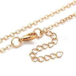 Chaîne de câble en laiton pavé de zircone cubique transparente&nbsp;NJEW-U006-02B-KCG