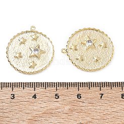 Pendentifs en laiton zircon cubique transparent&nbsp;KK-CBA3EDE-04G