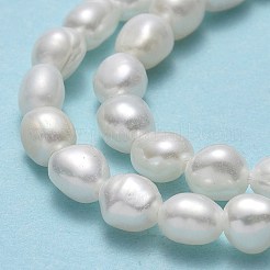 Fili di perle di perle d'acqua dolce coltivate naturali&nbsp;PEAR-A005-12-01