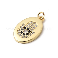 Colgante micropavé cubic zirconia de latón&nbsp;KK-H267-070G