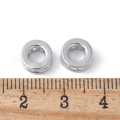 Messing Micro Pave klare Zirkonia Abstandsperlen&nbsp;KK-F892-30P