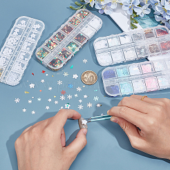 Paillettes/cabochon di glitter per nail art in plastica&nbsp;MRMJ-PH0003-22