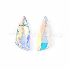 Spitz zulaufende Strass-Anhänger aus Glas&nbsp;EGLA-N006-034D