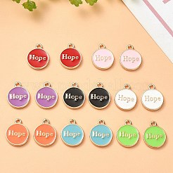 16 pz 8 colori ciondoli in lega di smalto&nbsp;ENAM-YW0003-85