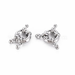 Anneau de fermoir à ressort en laiton&nbsp;KK-S356-112P-NF