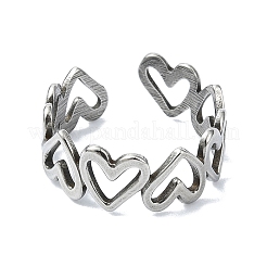 Anelli polsini in acciaio inossidabile 304&nbsp;RJEW-M019-43P