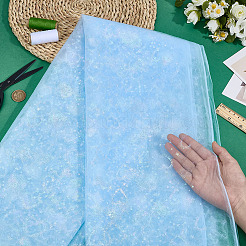 Polyester-Netzstoff mit Herzmuster&nbsp;DIY-WH0591-146B