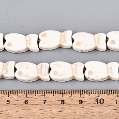 Synthetik Howlith Perlen Stränge&nbsp;G-N352-13