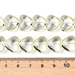 Brins de perles de verre transparentes&nbsp;X1-GLAA-T023-13D