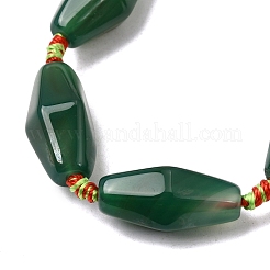 Natürliche grüne Onyx Achat Perlen Stränge&nbsp;G-F807-C03-01