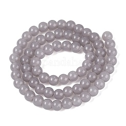 Fili di perline giada di vetro imitato&nbsp;GLAA-T032-J6mm-10
