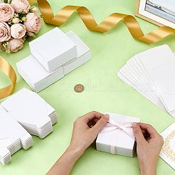 Boîtes à bijoux en papier carton pliable&nbsp;CON-WH0069-73