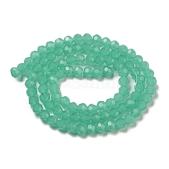 Soportes de cuentas de vidrio de imitación de jade&nbsp;X-EGLA-A035-J6mm-D10