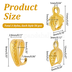 150 pz. 3 ganci per punteruolo da ghiaccio in ottone e lega&nbsp;FIND-AR0004-74G