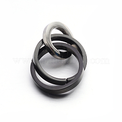 Anhänger aus ineinandergreifenden Ringen aus Edelstahl 304&nbsp;STAS-E090-90