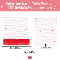 Rubans élastiques en maille déco polyester&nbsp;DIY-GF0009-01C