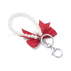 5 porte-clés pendentif nœud papillon en polyester 5 couleurs&nbsp;KEYC-JKC01423