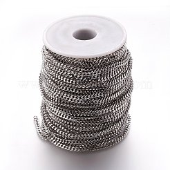 Anlaufgeschützte Panzerkette aus gedrehtem Edelstahl 304&nbsp;CHS-R001-1.0mm