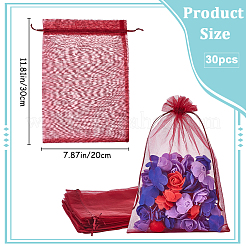 30 stücke große organza beutel tragbare schuhe tasche reise lagerung kordelzug taschen&nbsp;OP-SP0001-03A-04