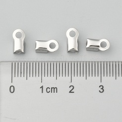 Emembouts de cordon à sertir repliables en acier inoxydable 304 résistant au ternissement&nbsp;STAS-M009-01A