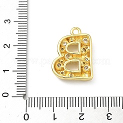 Pendenti in zirconi cubici trasparenti in micro pavè di ottone&nbsp;KK-I476-02G-B