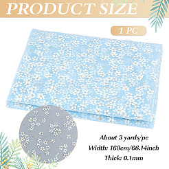 Polyestergewebe mit Blumenmuster&nbsp;DIY-WH0591-147C
