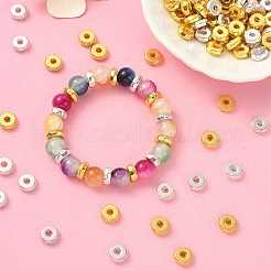 100 pz 2 colori perline distanziatrici in lega di stile tibetano&nbsp;FIND-YW0004-04