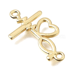 Cœur en laiton avec breloques en forme de maillons de chaînette représentant Jésus&nbsp;KK-C263-27B-G