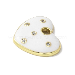 Pendentifs avec zircon cubiques à micro-pavés en laiton&nbsp;KK-P290-05G-01