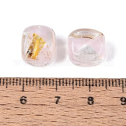 Handgefertigte Gold-und Silberfolie Glasperlen&nbsp;FOIL-Q003-01A