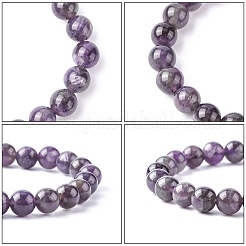 Bracciali di perline tratto naturali ametista&nbsp;B072-2