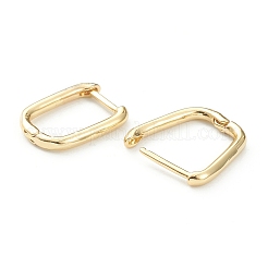 Ottone orecchini a cerchio Huggie&nbsp;LS-EJEW-P189-01G