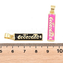 Messing Emaille-Anhänger&nbsp;KK-A297-08G