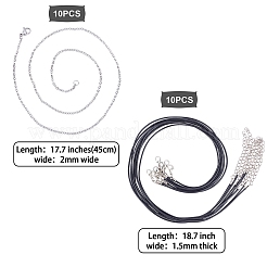 DIY-Sets zur Herstellung von Halsketten mit Tropfenanhänger&nbsp;DIY-SC0001-33