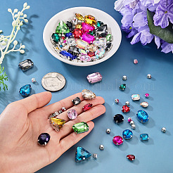 100 pz di strass da cucire in vetro&nbsp;GLAA-TA0004-45
