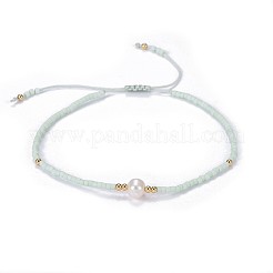 Nylon ajustable pulseras de abalorios trenzado del cordón&nbsp;BJEW-P256-B07