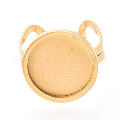Ionenplattierung (IP) 304 Edelstahl Manschettenpolster Ringfassungen&nbsp;STAS-T065-33G