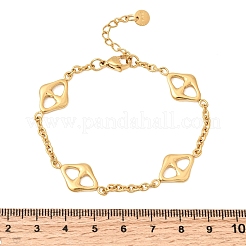 304 Edelstahl-Gliederarmbänder für Damen&nbsp;BJEW-G784-01G-01