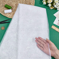 Polyester-Netzstoff mit Herzmuster&nbsp;DIY-WH0591-146A