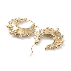 Boucles d'oreilles créoles en acier inoxydable 304&nbsp;EJEW-H115-36G