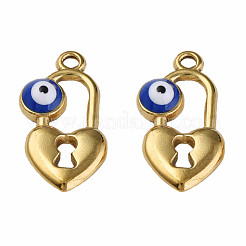 Pendentifs en acier inoxydable 304 émaillés&nbsp;STAS-N087-53-03G