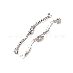 Pendenti in zirconi cubici trasparenti in micro pavè di ottone&nbsp;KK-Z112-30P