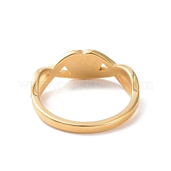 Infinito de rhinestone de cristal con anillo de dedo de corazón&nbsp;RJEW-D120-12B-G